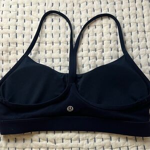 LULULEMON-Flow Y Sports Bra Navy Blue Sz 8